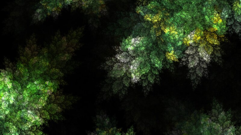 Fractal Tree Canopy — Green