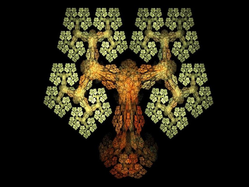 Fractal Tree Structure — Black