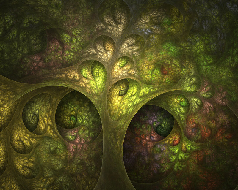 Fractal Tree Structure — Green