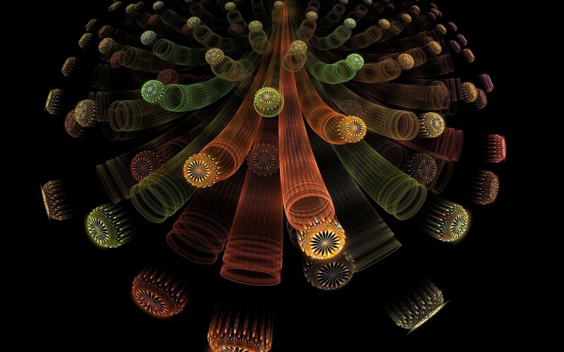Fractal tube explosion