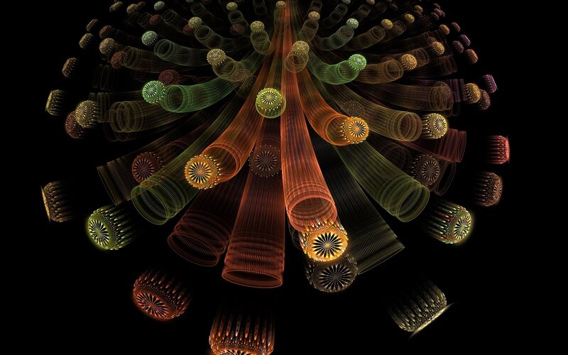 Fractal tube explosion