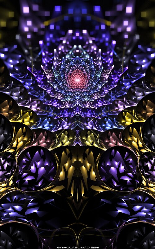 Fractal tunnel of light