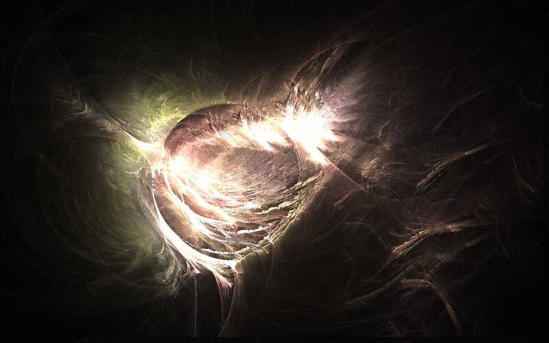 Fractal Tunnel of Light — Black