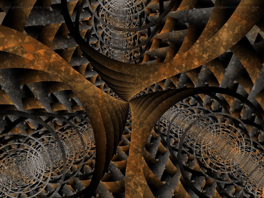 Fractal tunnel of spirals