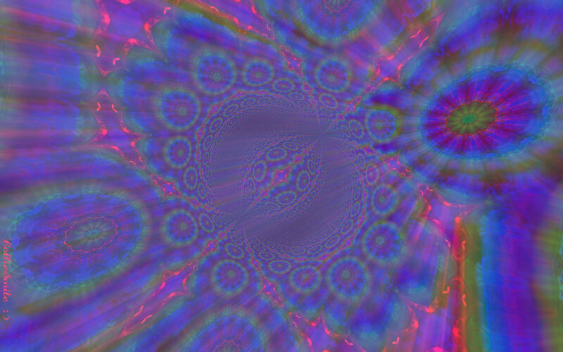 Fractal Tunnel Pattern — Purple
