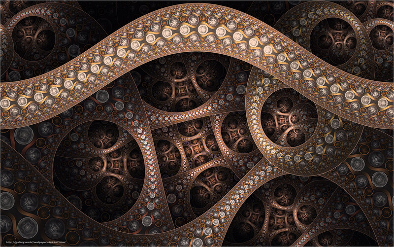 Fractal Tunnel Structure — Brown, Complex