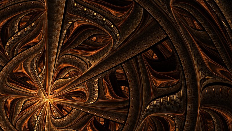 Fractal Tunnel Structure — Brown