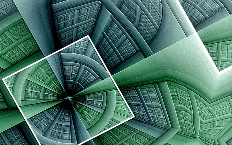 Fractal Tunnel Structure — Green