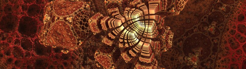 Fractal Tunnel Structure — Red
