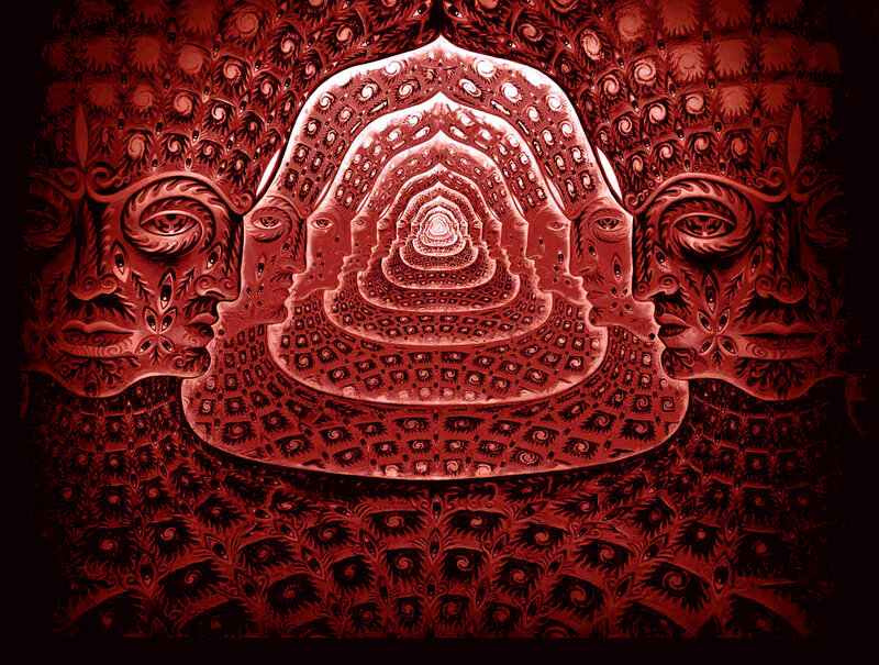 fractal tunnel with faces