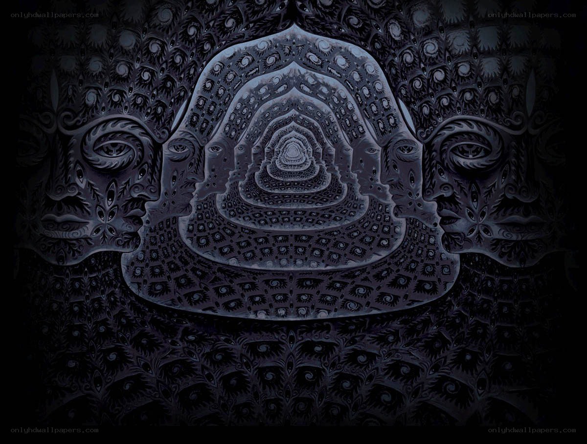 fractal tunnel with faces