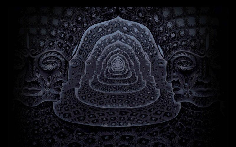 fractal tunnel with faces