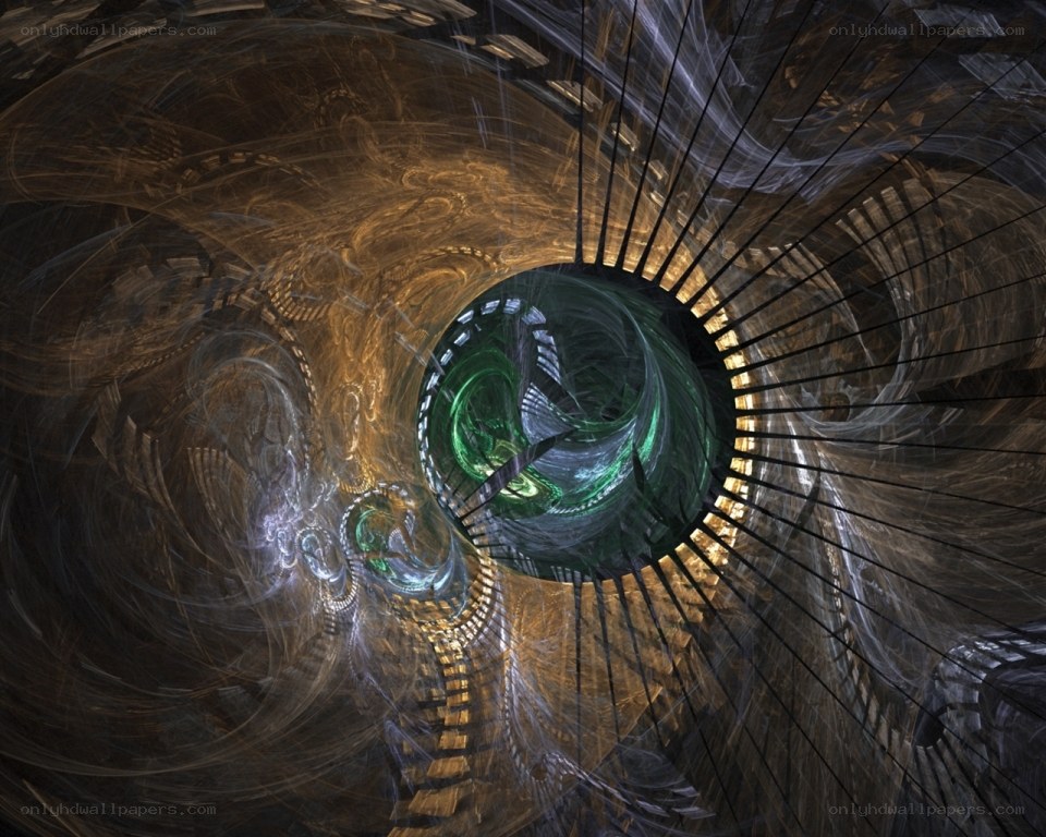 fractal tunnel with green core