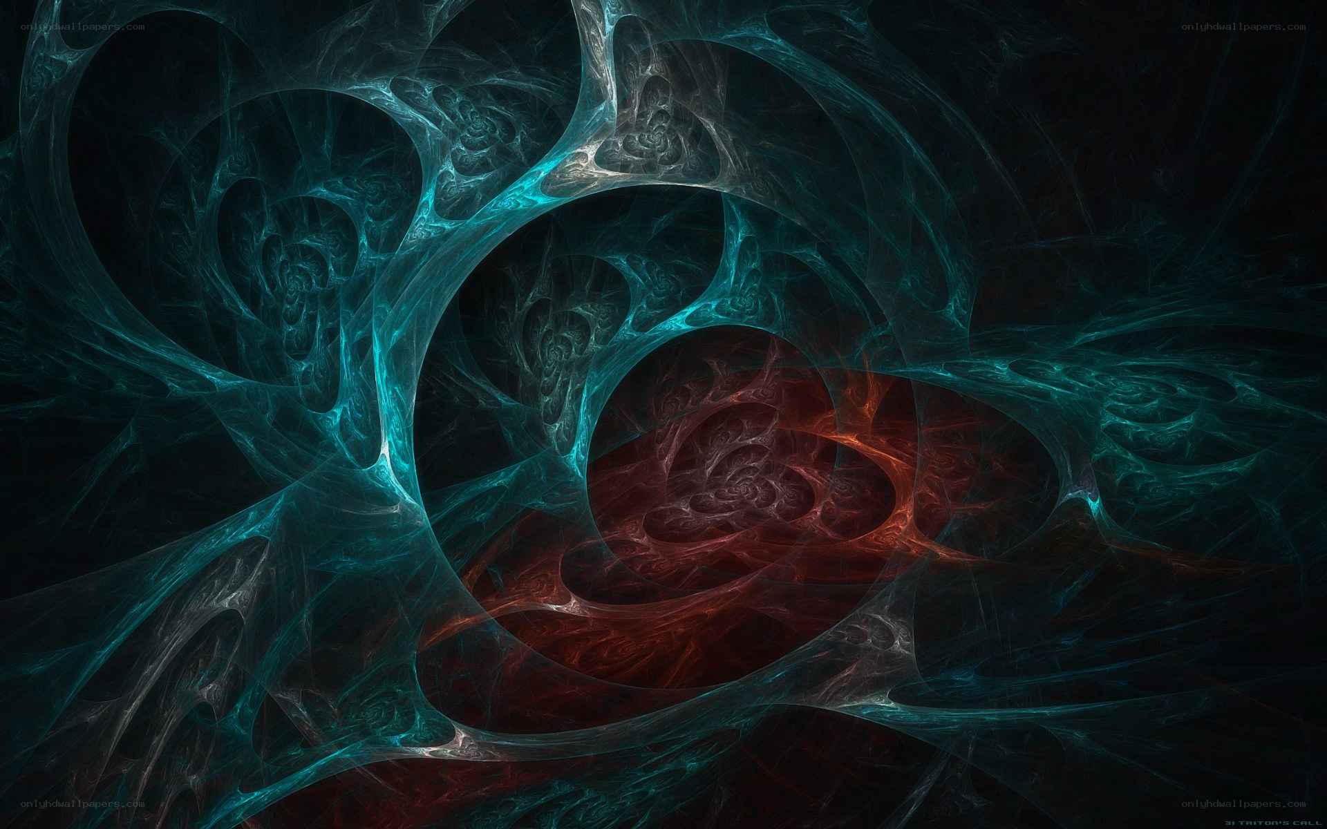 Fractal tunnel with red core