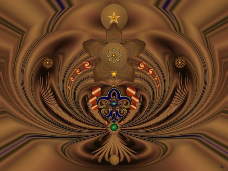 Fractal Tunnel with Symbols