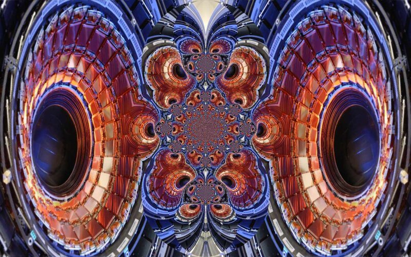 Fractal view of particle detector