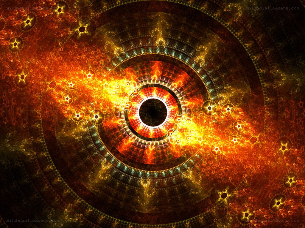 fractal vortex of fire and light