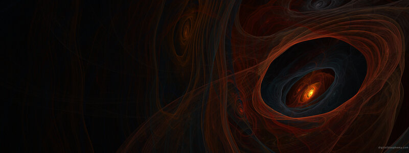 Fractal Vortex Tunnel — Black