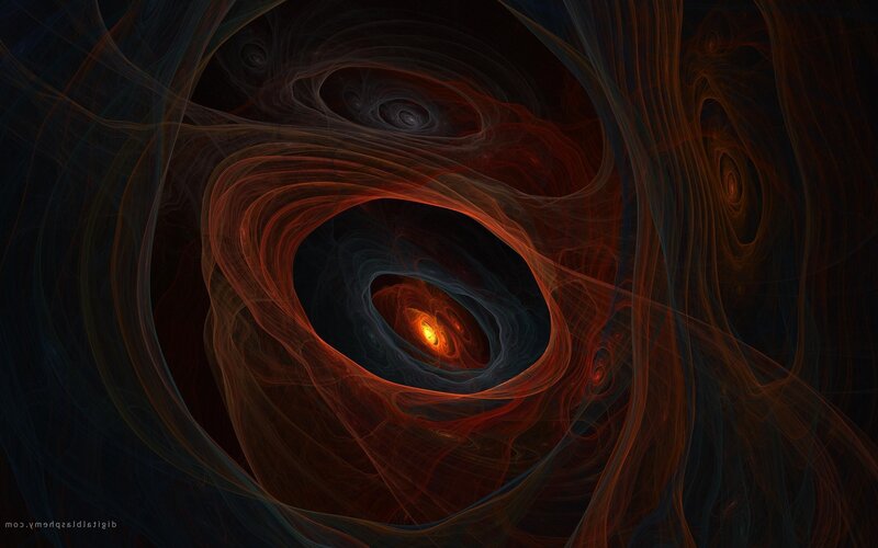 Fractal Vortex Tunnel — Red