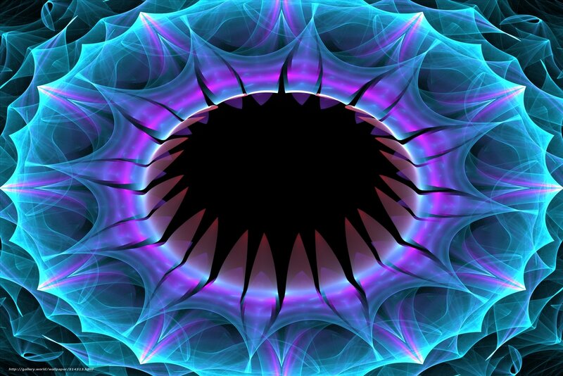 Fractal vortex with neon colors