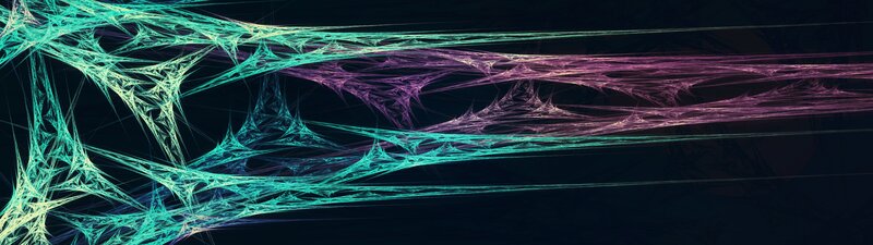 Fractal Web Pattern — Teal