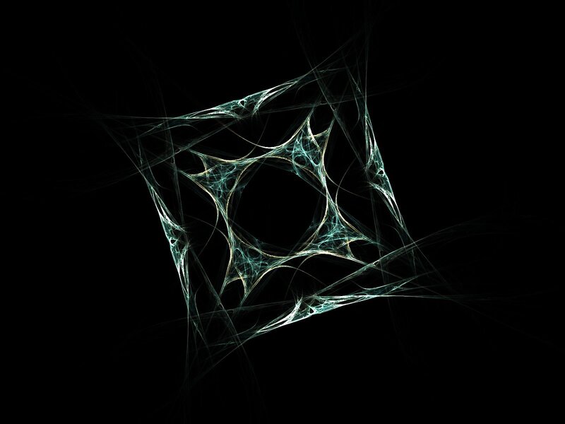 Fractal Web Structure — Black