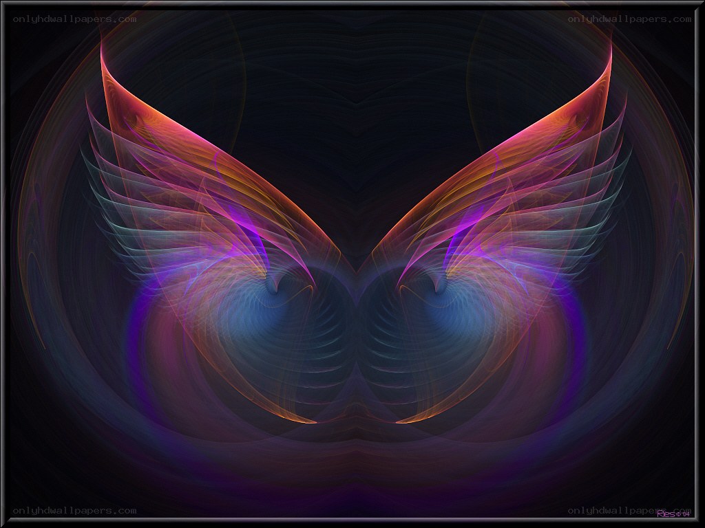 Fractal wings of light