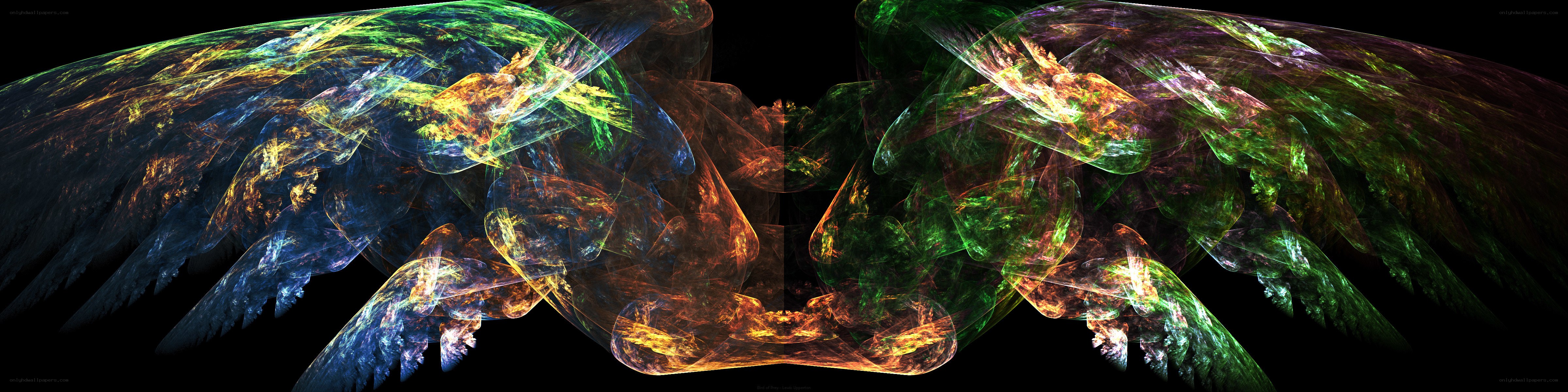 Fractal wings of light