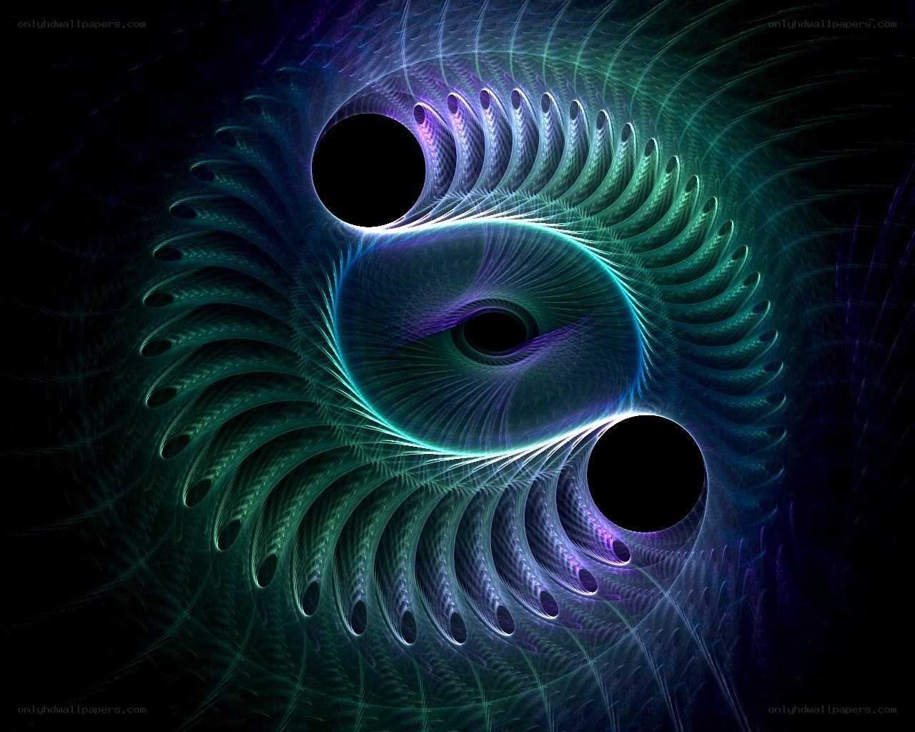 fractal yin-yang pattern