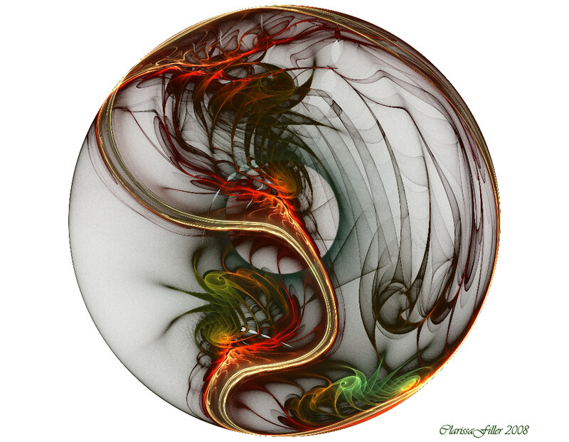 Fractal Yin-yang Symbol