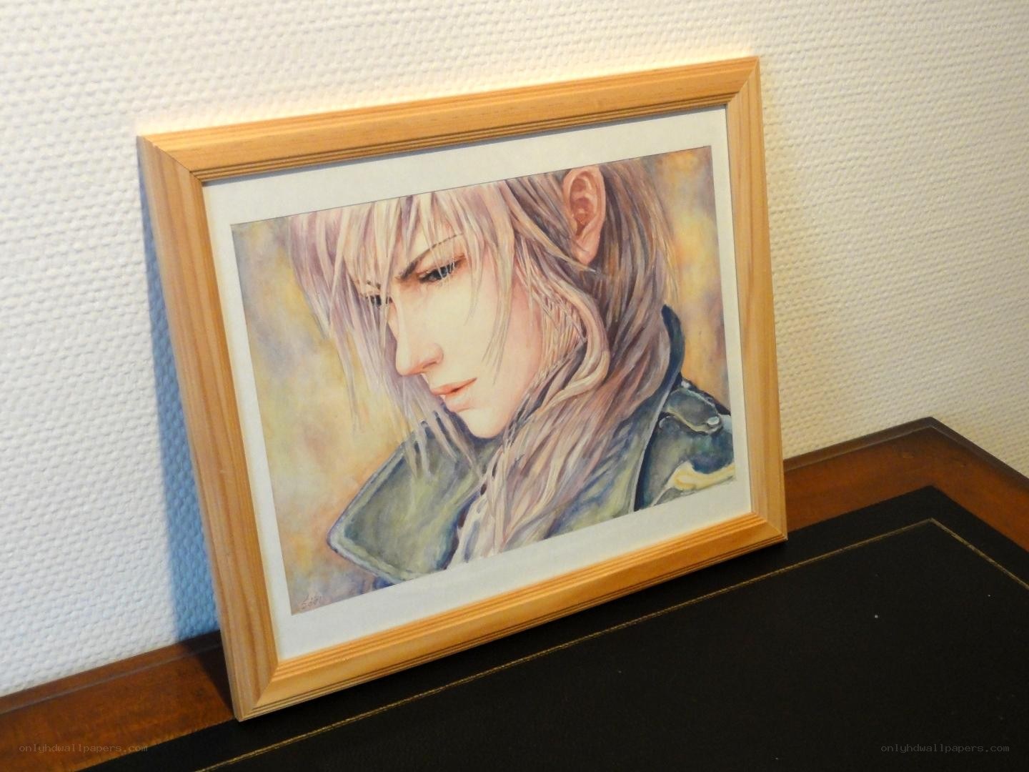 framed art of a character
