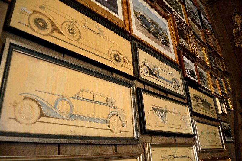 Framed Car Illustrations