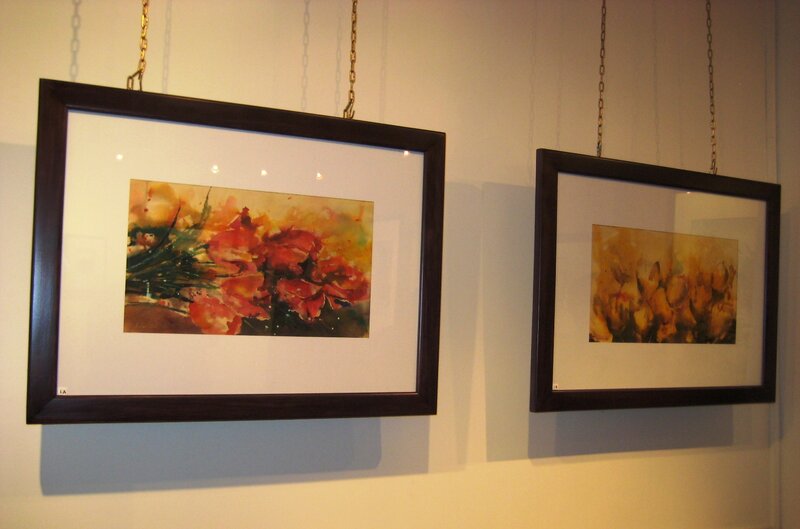 Framed Floral Paintings