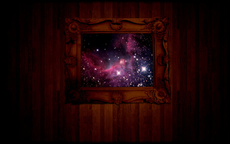 Framed Nebula Image
