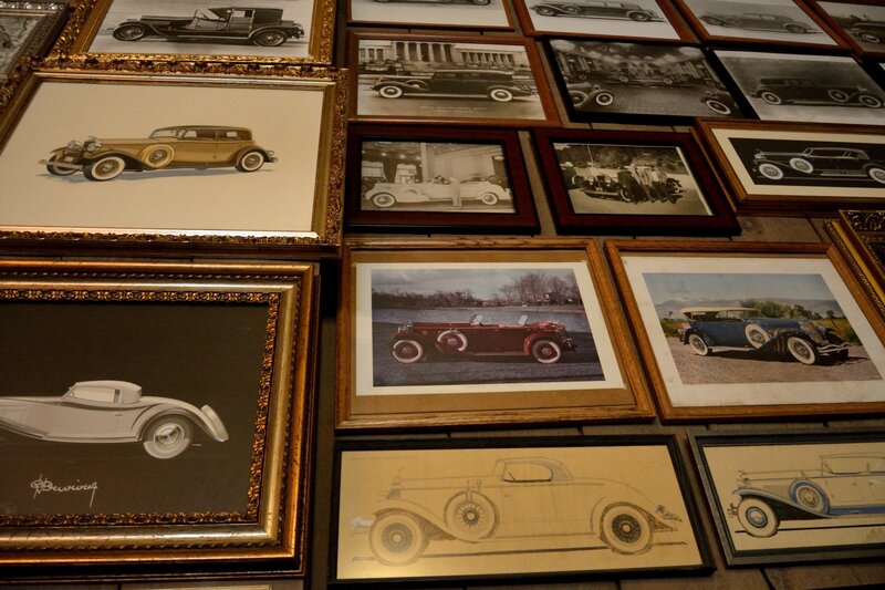 Framed Vintage Car Photos