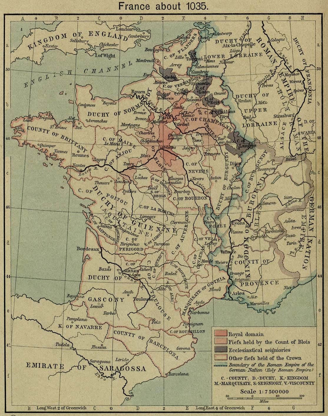 France map 1035