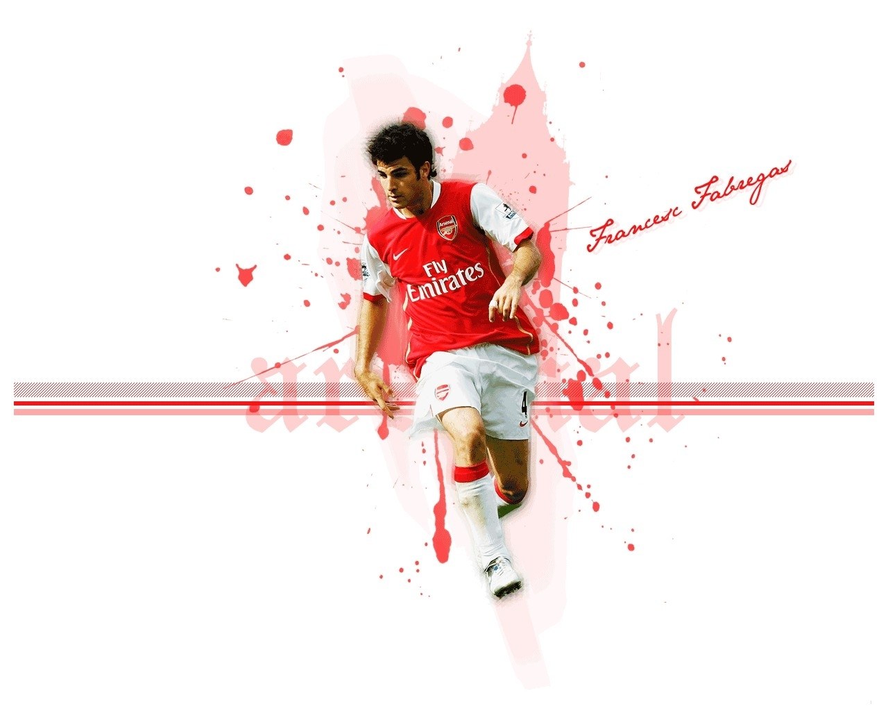 Francis Fabregas in Arsenal kit