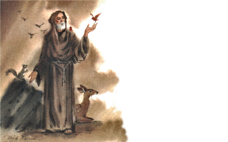 Franciscan Monk with Animals