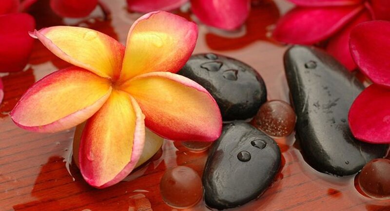 Frangipani Flower and Stones
