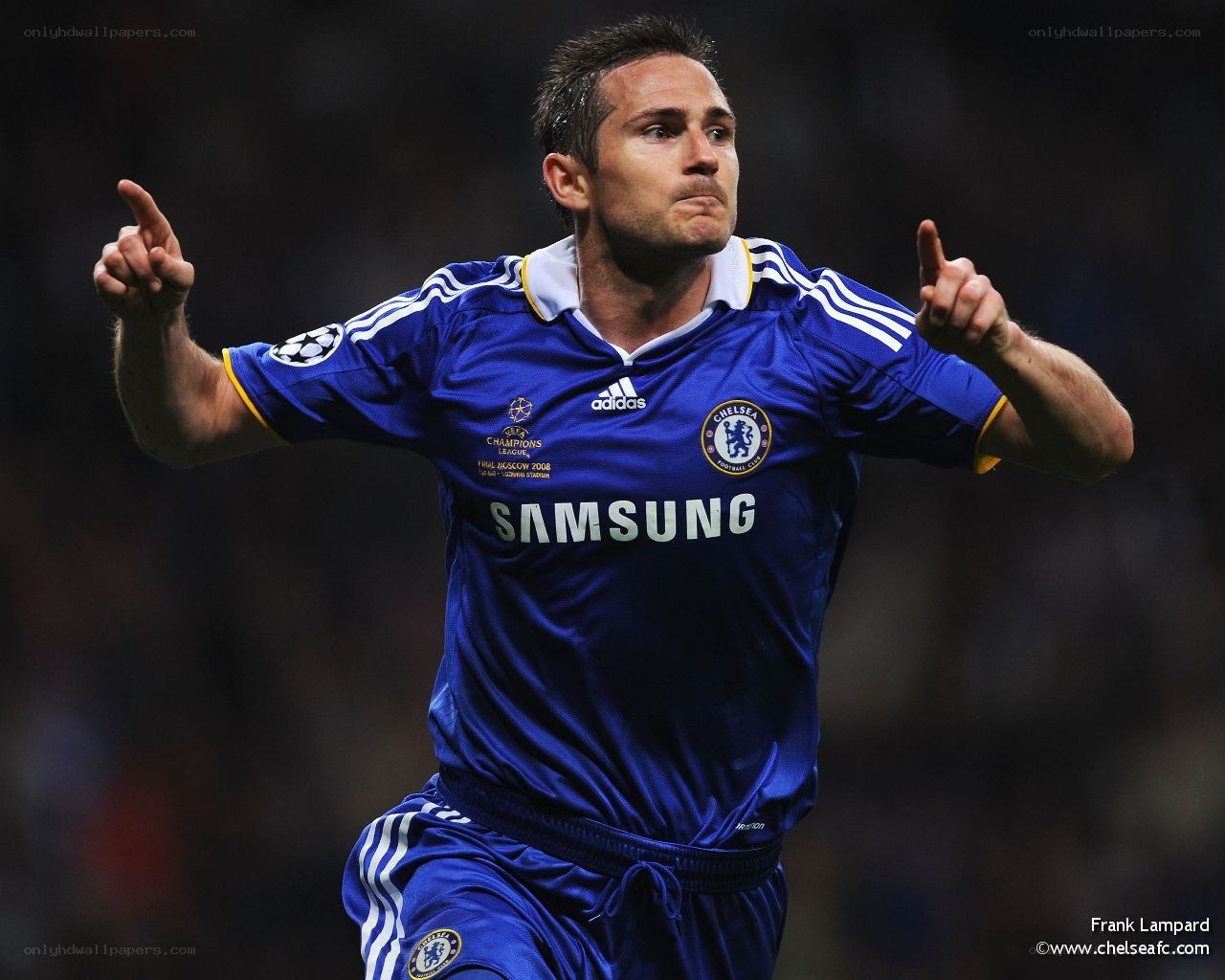Frank Lampard celebrating goal