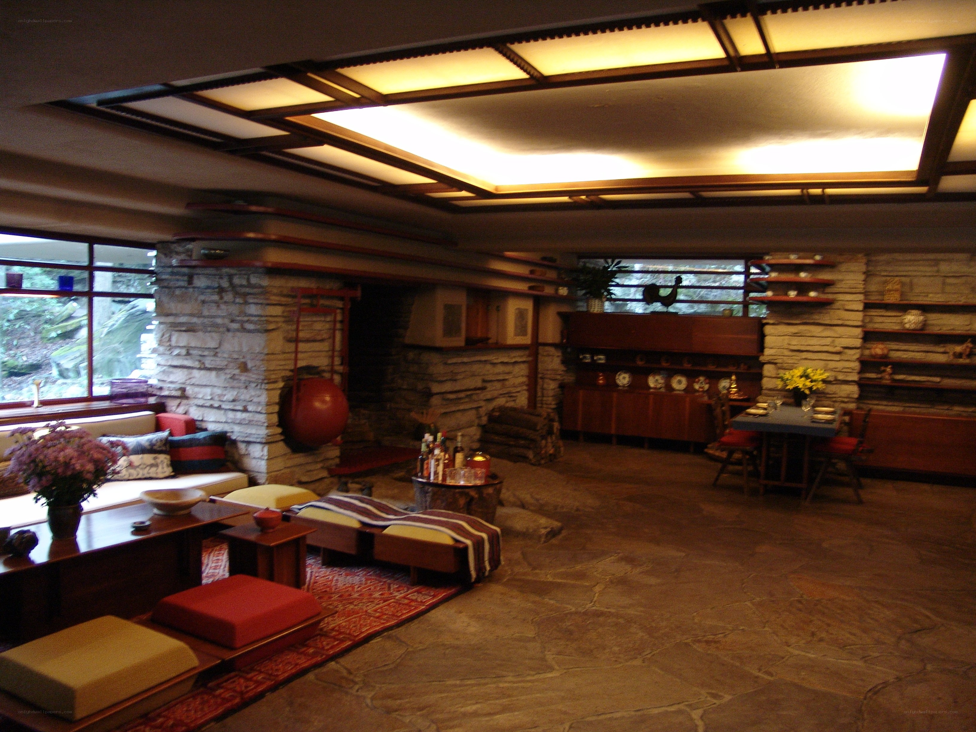 Frank Lloyd Wright living room