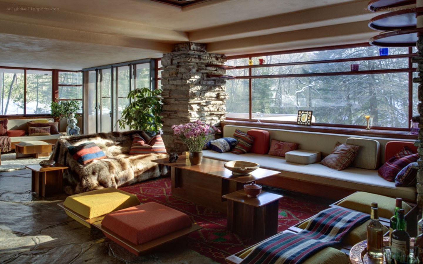 Frank Lloyd Wright living room