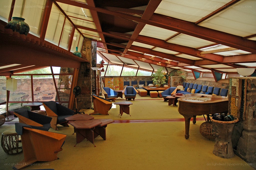 Frank Lloyd Wright's living room