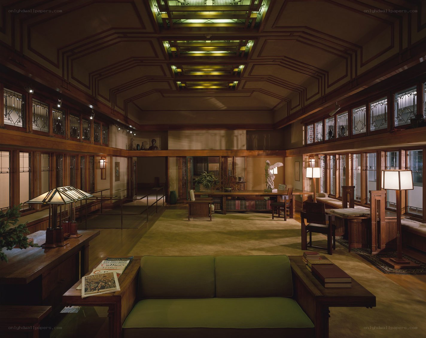 Frank Lloyd Wright's Robie House interior