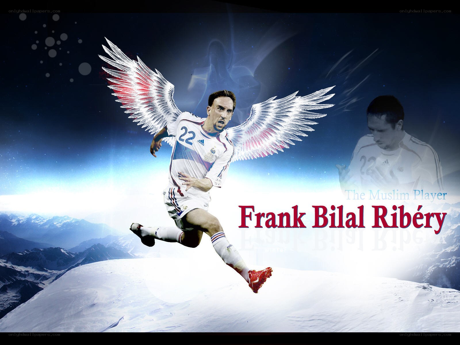Frank Ribery with angel wings
