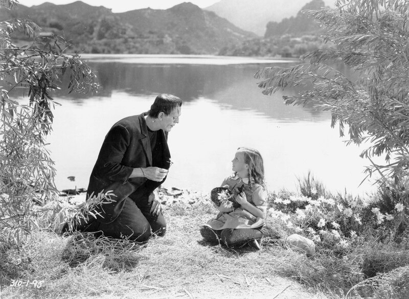 Frankenstein and the little girl