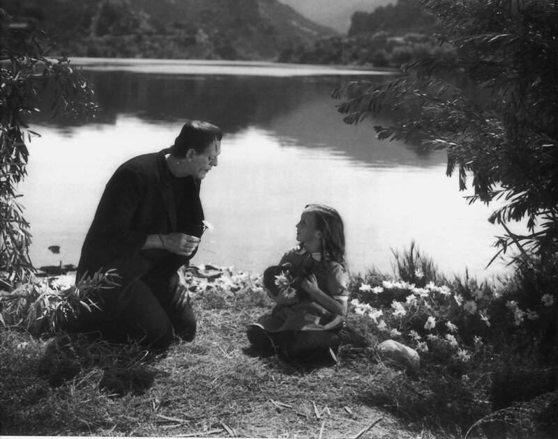 Frankenstein and the little girl