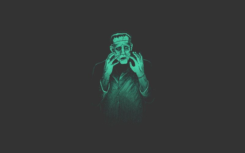 Frankenstein monster illustration