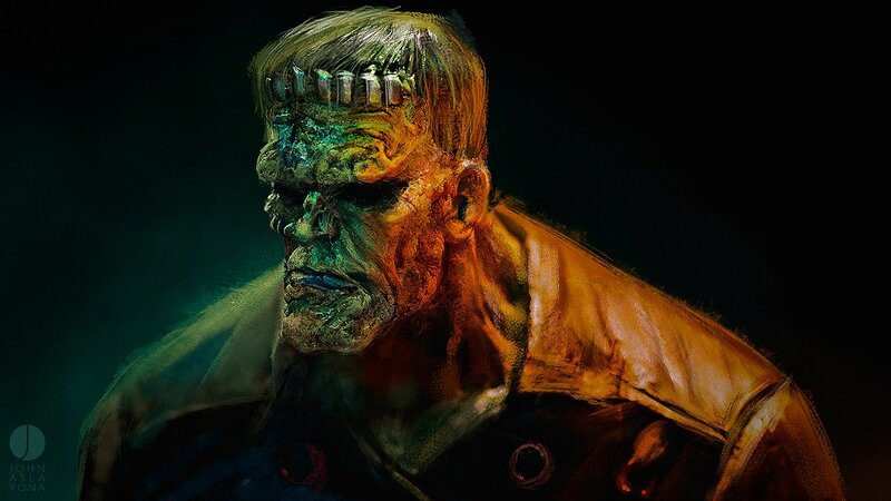 Frankenstein monster portrait