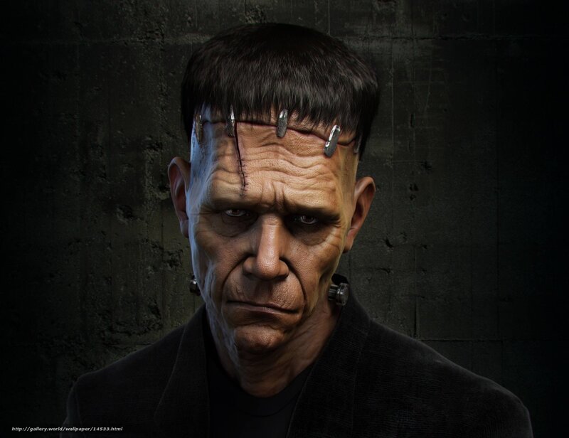 Frankenstein monster portrait